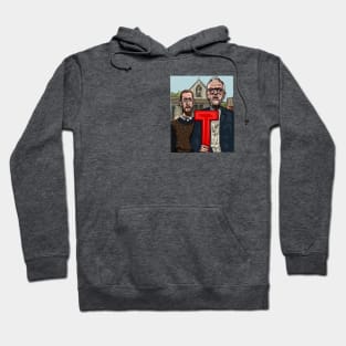 Taskmaster painting - American Gothic stlye Hoodie